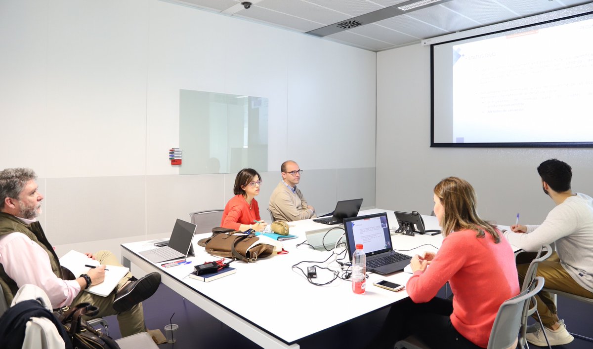 LoyolaResearch's tweet photo. Follow-up meeting of the Spanish Team. PECUNIA Project: Programme in costing, resource use measurement and outcome valuation for use in multi-sectoral national and international #health #economic #evaluations. cc @Jose_A_Salinas @mpcampoy https://t.co/Sb3uyl3740