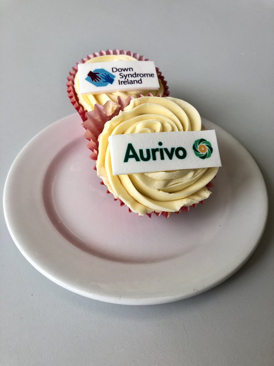 AurivoCo_op's tweet photo. A fun morning was had at AurivoCo_op, we presented €40,000 to our 2018 Charity Of The Year,  @DownSyndromeIRL, along with some tasty treats to 🤤#DownSyndrome #fundraising #charity #cupckes https://t.co/l6R0c9QVbz