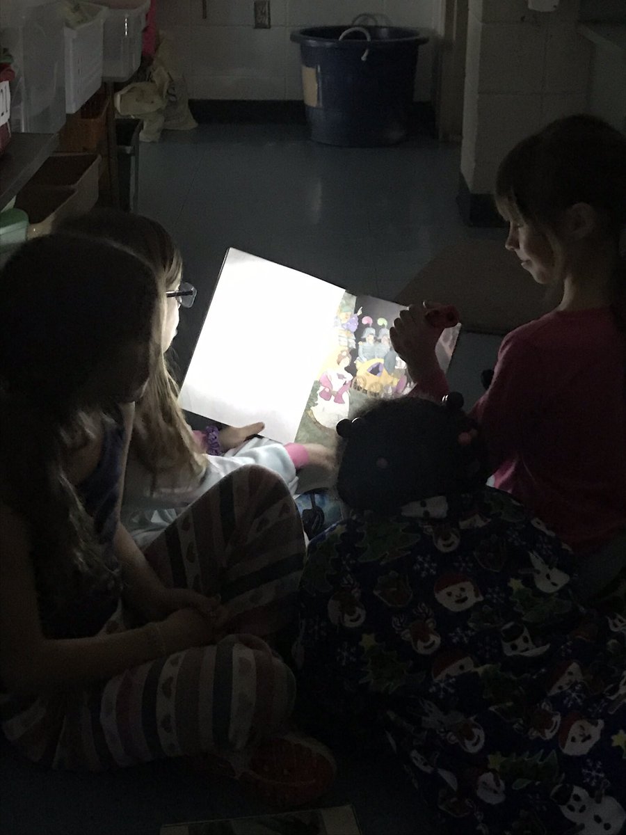 AlvesClass's tweet photo. Reading week fun continues. “Campfire” reading to our stuffed animals. https://t.co/HES24t3nPJ