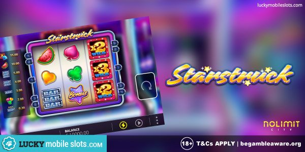 LuckysSlots's tweet photo. A simple classic fruit machine, this Starstruck mobile slot has some clever twists that made it stand out: https://t.co/yhVWhlqhzE
#Starstruck #NoLimitCity #FruitGame #FruitSlot #ClassicSlot #Review #Game #Mobile #Review https://t.co/JHEYLO73SX