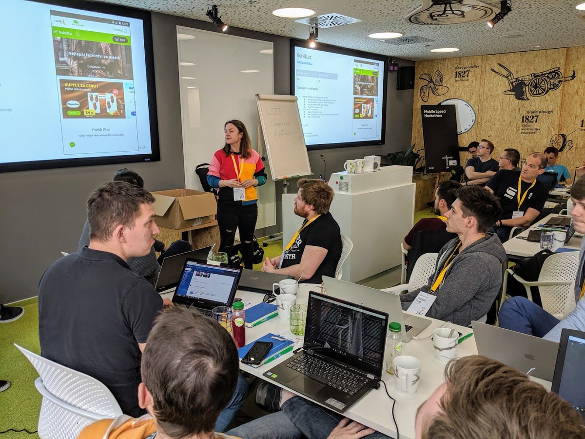 Gratulujeme react týmu <a href="/rohlikcz/">Rohlik.cz</a> k 2.místu na včerejším Mobile Speed Hackathon powered by <a href="/Google/">Google</a> 👏👏
#hackathonprague