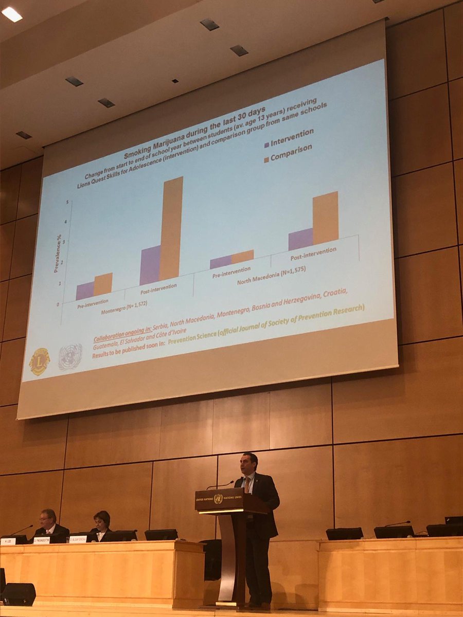 UNODC_PTRS's tweet photo. This @lionsclubs day @UN #UNLD featured IMPACT of collaboration with @UNODC in piloting @LionsQuest in line w International Standards on #drugprevention: 13,000 students so far! Check out the video: https://t.co/7xGx6LwBi5 @MiwaKatoEmpower @GilbertoGerra #SDG3 #SDG5 #SDG16 https://t.co/vuHzEgM3F1