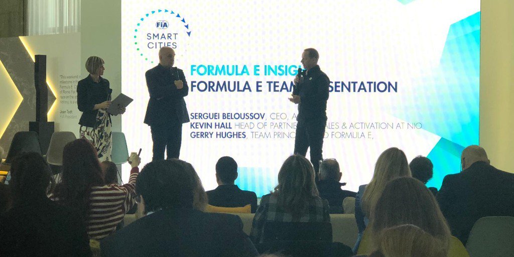 Acronis's tweet photo. Shaping the future of mobility. @NIOFormulaE Team Principal @GerryS_Hughes and Acronis Executive Officer @sbeloussov share insights from their joint R&amp;D projects at the #FIASmartCities Forum.

#Acronis #TeamUpWithAcronis #CyberProtection #NIOFormulaE #BlueSkyComing https://t.co/MfcN5Kkj9R