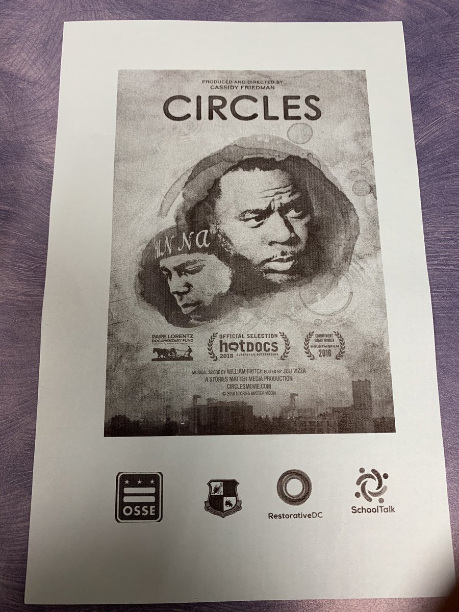 Principal_KMSSI's tweet photo. Last night I viewed the film “Circles” by Restorative Justice Educator and Activist Eric Butler from Oakland, Ca. Powerful and inspiring movie. Powerful, inspiring, and resilient brother.
#RestoraticeJustice #RestorativePractices #education #leadership #TrustTheProcess #Circles https://t.co/LBk455mrWn