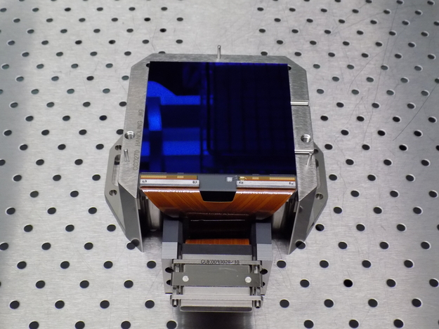 ESA_Tech's tweet photo. First CCD detectors delivered for ESA's Plato space observatory, intended to detect Earth-sized exoplanets in orbit around nearby stars #BestEngineeringInEurope #HowWeMakeASpaceMission https://t.co/g0uV5Ws6ao https://t.co/eTdqCgFyj0