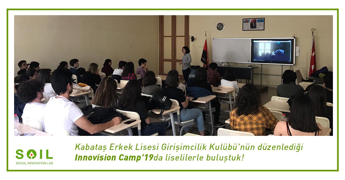 soilinnolab's tweet image. Kabataş Erkek Lisesi Girişimcilik Kulübü&apos;nün düzenlediği Innovision Camp&apos;19da liselilerle buluştuk!

#soil #soilinnolab #soilink #kamp #camping #socialinnovationlab #sosyaldayanisma #sosyalproje #sosyalsorumluluk #lise #akademisyen