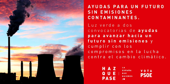 PSOE's tweet photo. 🏛️@isabelcelaa: También se han aprobado ayudas para la restauración ambiental de minas clausuradas, para ayudar a la creación de empleo en las zonas que sufren más esta transformación.

#CMin #HazQuePase https://t.co/1YpfYzlydb