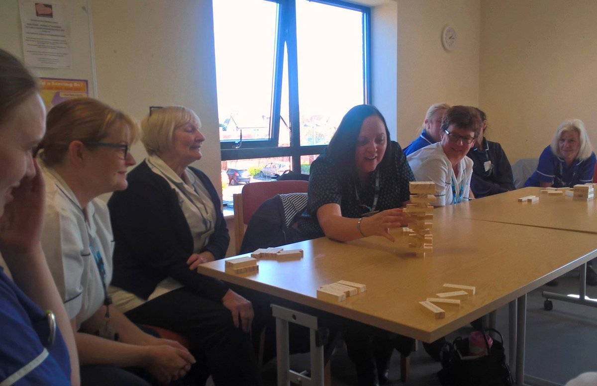 Jenny_Jeffcoat's tweet image. We had a brilliant Quality Always Dementia QSC Champion update session yesterday which included champions learning about the 5 pillars of Frailty through the medium of Jenga!
#JengaBricksOfFrailty #QualityAlways #FunWhileLearning @DCHStrust @AcuteFrailty @CPF_DCHS @Sham37980589