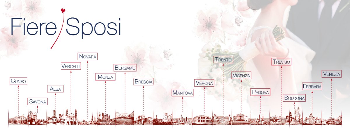 Pochi giorni altri e parte ufficialmente la stagione dei matrimoni 2019 e 
Sposieventi.com inizia già a pensare alle spose 2020/2021
Tra breve tutte le date delle fiere più importanti del Nord Italia dedicate alle coppie di futuri sposi