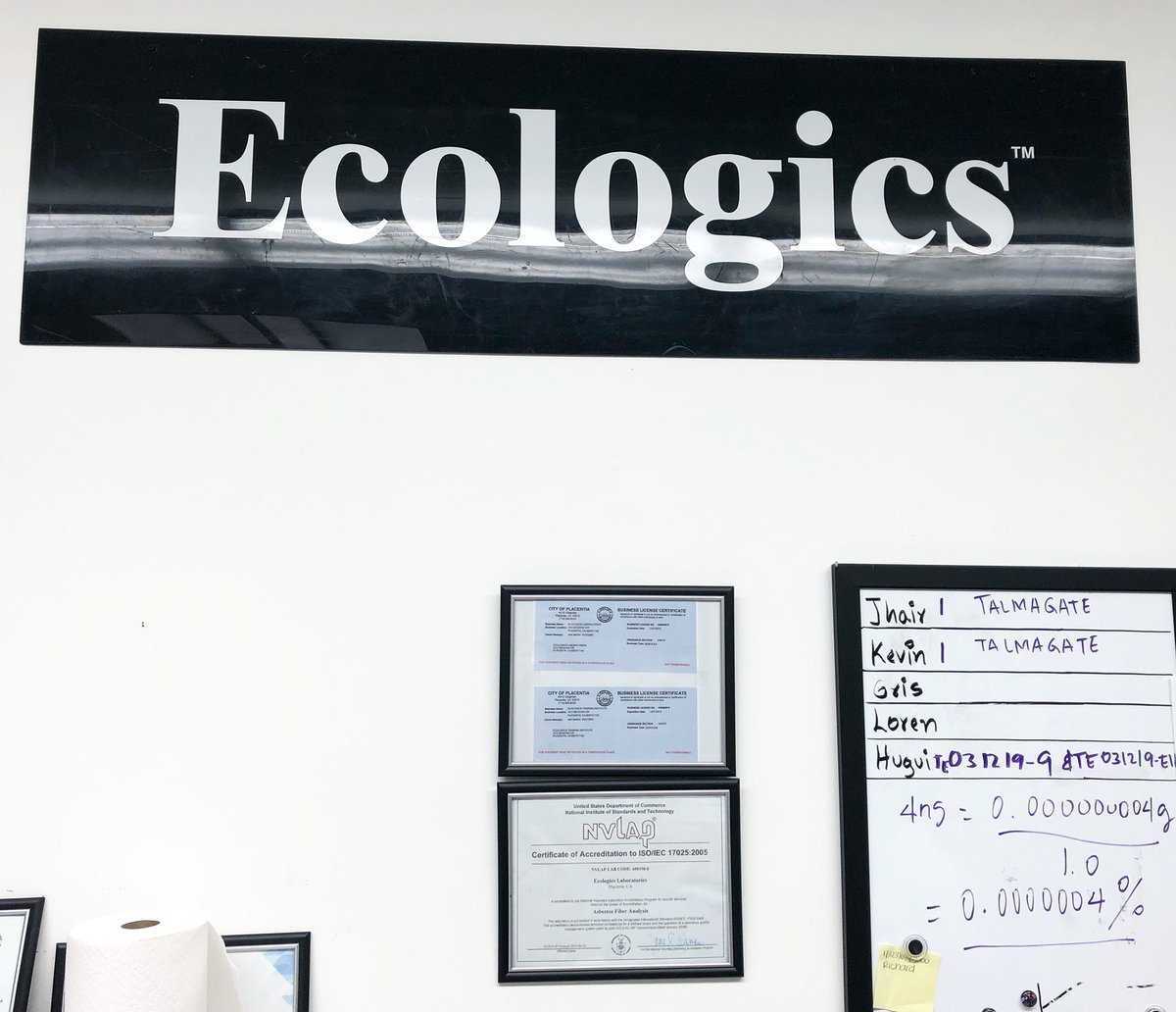 Happy #Friday! Did you know that Ecologics also has a #lab that specializes in testing for #asbestos, #mold, and #bacteria? Go follow <a href="/ecologicslab/">Ecologics Laboratories</a> to learn more! #ecologics #ecologicstrainingintitute