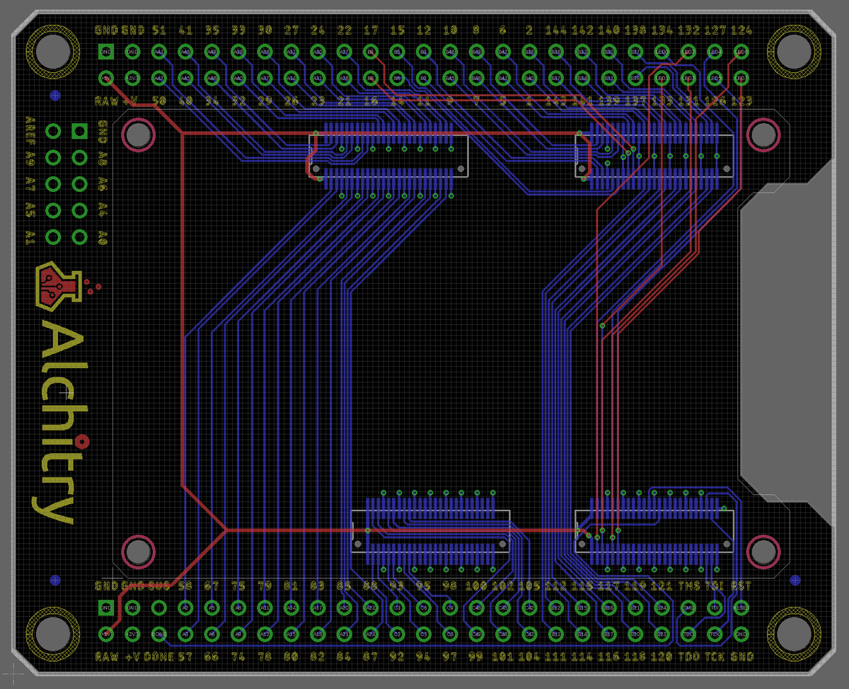 Working on a Mojo adapter for the Alchitry boards!