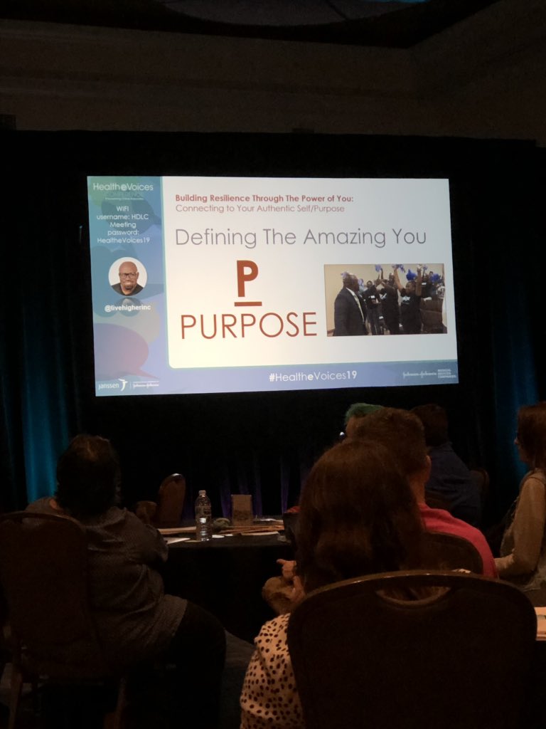 mrs_kam's tweet image. The journey you’re on in navigating your health diagnosis starts with your internal #GPS and seeing life beyond your diagnosis! Thanks Marvin Anderson for inspiring this room today to #livehigher at #healthevoices19! Check it out on #HealtheVoicesLive