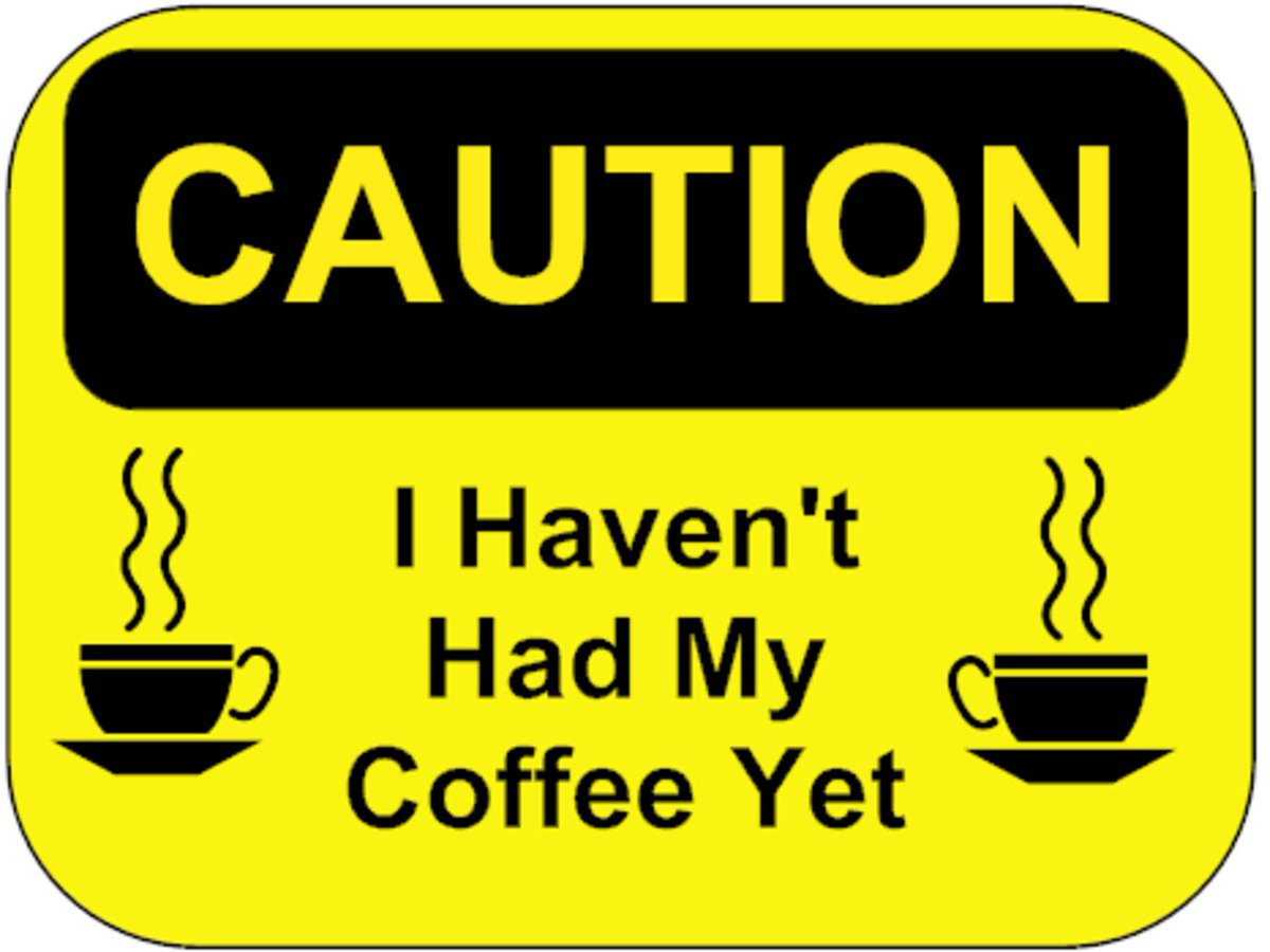 SignaramaBG's tweet photo. #FunnySign Friday: You never want to get in the way of someone who hasn't had their coffee yet! Symptoms include irritability, low energy, and short temper to name a few. #funny #lol https://t.co/JFKbHl9jII