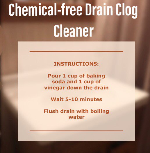 Chemical free is the way to be! Next time you've got a clogged drain, try this safer solution! #plumbing #safety #tips