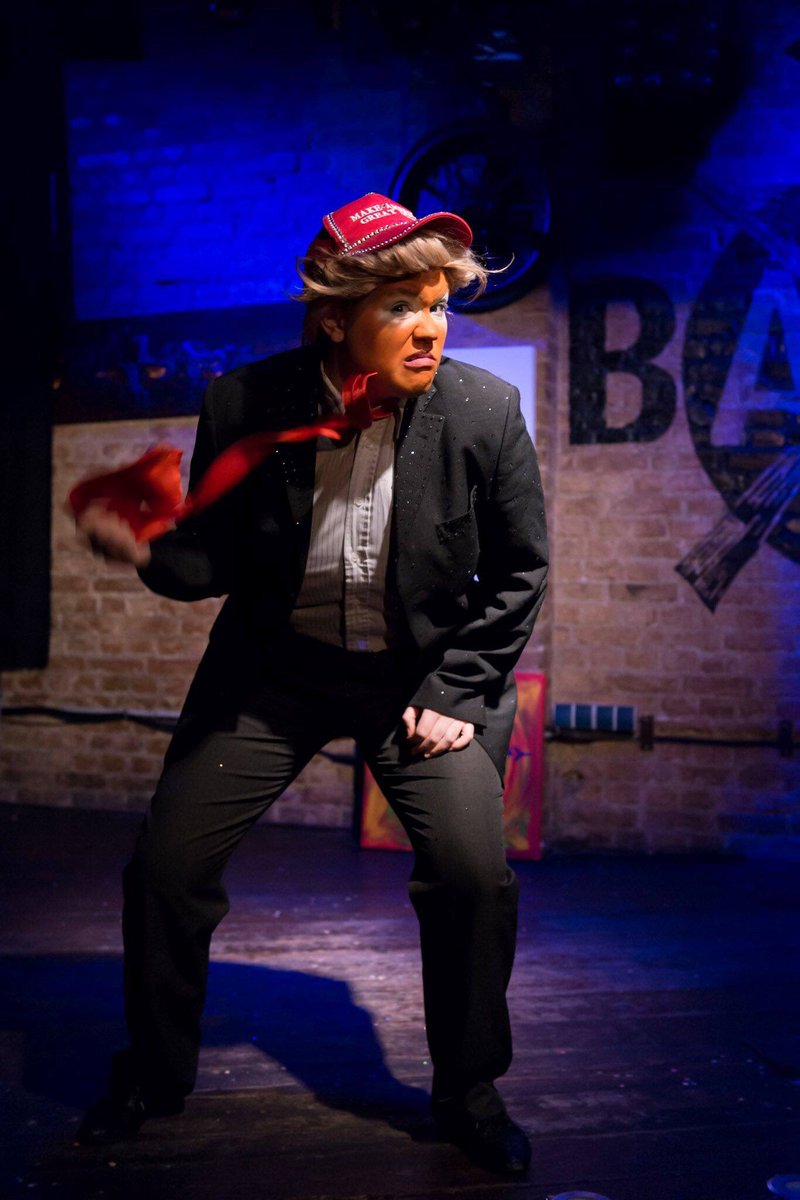 We welcome Donald Tramp <a href="/NessGracious/">Good Ness Gracious</a> to BURYFields. “Come to the cabaret tent. Good. Don't come? Sad. 50,000 people will come to see me. I will build a wall of haybales so only the best people will see me. I am the best.  Tickets buryfields.co.uk