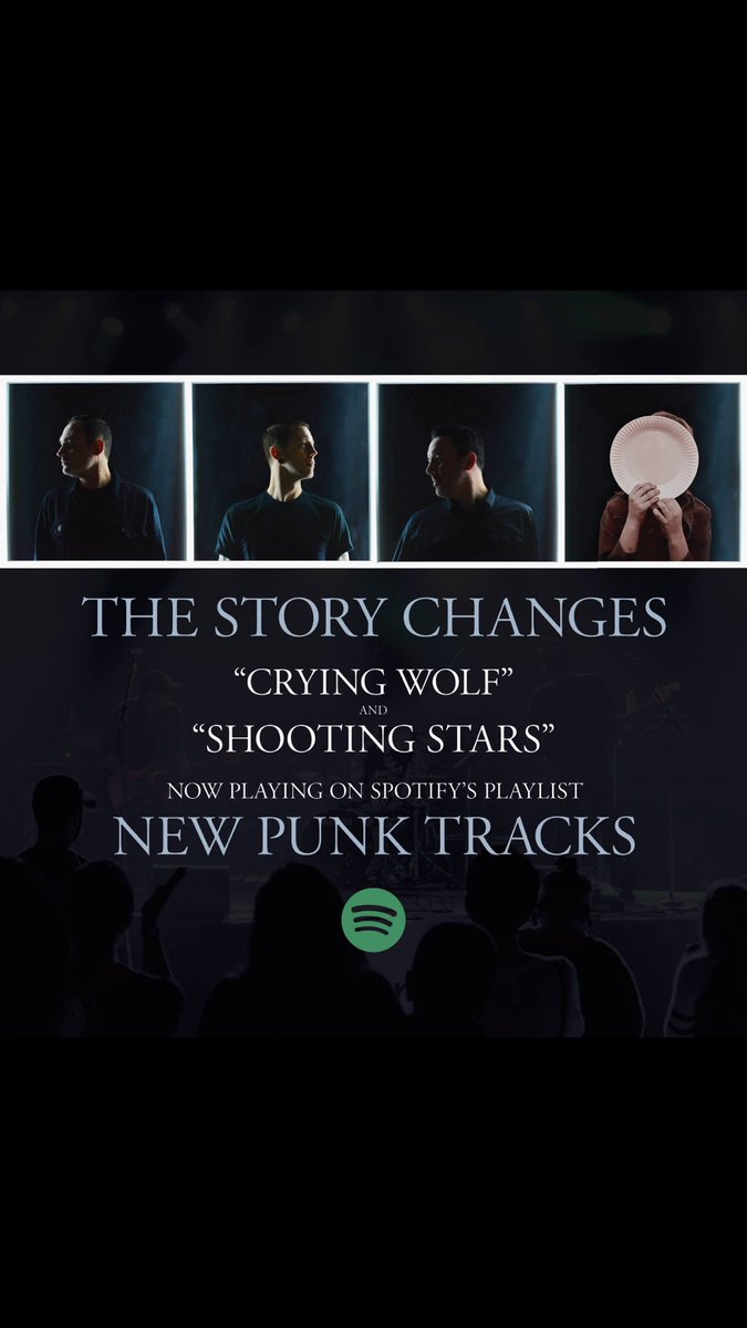 MagnaphoneRec's tweet photo. Thanks to @Spotify for including both of @theStoryChanges new songs "Crying Wolf" and "Shooting Stars" on their #NewPunkTracks playlist!

Check it out here: https://t.co/n3GTnBZ5Yg

#thestorychanges #tohellwiththisdelicateequation #magnaphonerecords https://t.co/HveJ6Dh9Yr