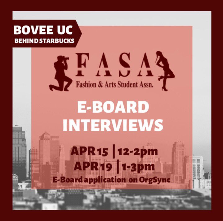 FASACMU's tweet image. Looking to join a DOPE innovative organization here at CMU?!👀 The Fashion &amp;amp; Arts Student Association will be holding interviews Next Monday &amp;amp; Friday‼️ (Must first complete Eboard application on Orgsync to be considered➡️ (link in bio!)😉