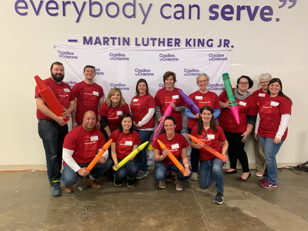c2cboston's tweet photo. Thanks so much to our awesome group of volunteers from @BankofAmerica 💜. We hope you had fun in our Giving Factory! #armyofempathy #BofAVolunteers #GlobalServiceMonth2019 https://t.co/2aaLjBb1t6