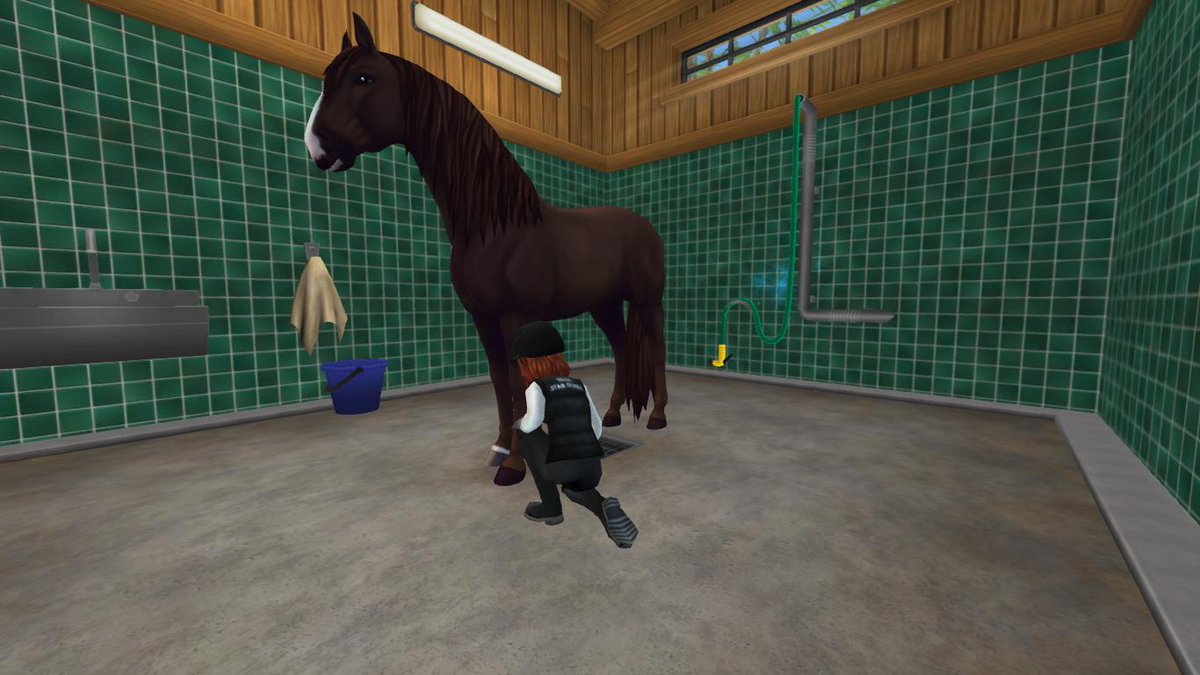 AWolfrider's tweet photo. Checking out my gorgeous new stallion, Red! What do you think? I'm so excited to welcome him to the family! I've purchased two new Lusy's at the Jorvik Open House and I couldn't be more excited. My new mare Pepper will be arriving at the barn in a few weeks too! <3 #starstable https://t.co/Btl65CCnKI