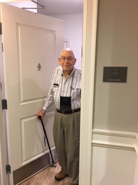 vutvnews's tweet photo. These photos of former VU Library Director Frank Grisham were taken yesterday. In episodes 2 &amp; 4 of our News Knowledge podcast, we talked with him about his role in the early days of our archive, and he spoke at our 50th anniversary celebration last year: https://t.co/bINncwql0c https://t.co/LzwSxrX0Ei