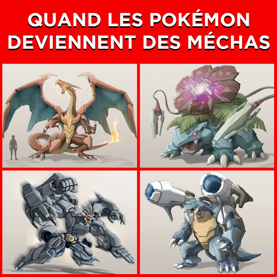 GGstories's tweet image. Ces Mécha-Pokémon imaginés par @Frame_Wars​ sont vraiment réussis ! 🤖