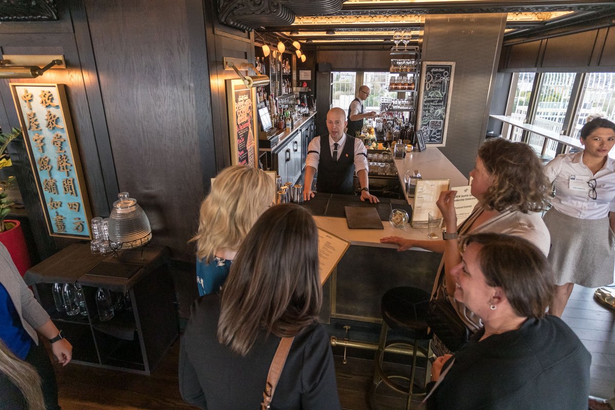 CREWseattlewa's tweet photo. Thank you to all of our members for joining us at the @TheSmithTower Observatory Bar last night for our Spring Member Celebration! Photos by @zeraphoto. https://t.co/0vNPq6tzSn