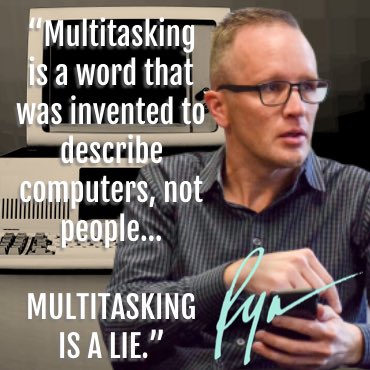 ryanfrank75's tweet photo. Our brains are not multitasking machines. The word ”multitasking” didn’t exist until 1966. Learn more about the lie of multitasking on my vlog today!

https://t.co/CcIXE8gaNB

#RyanFrank #Kidmin #Entrepreneur #MultitaskingIsALie #WorkThinkCreate #EatTheFrogFirst #OneThingAtATime https://t.co/fJdMQpCs5i