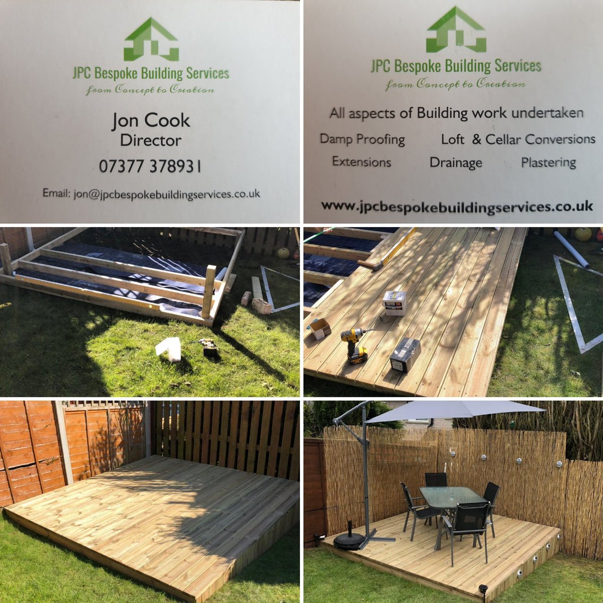 JPCBespoke's tweet photo. Just a little decking ready for summer! 😎🌞 https://t.co/JsVuqT8LyP