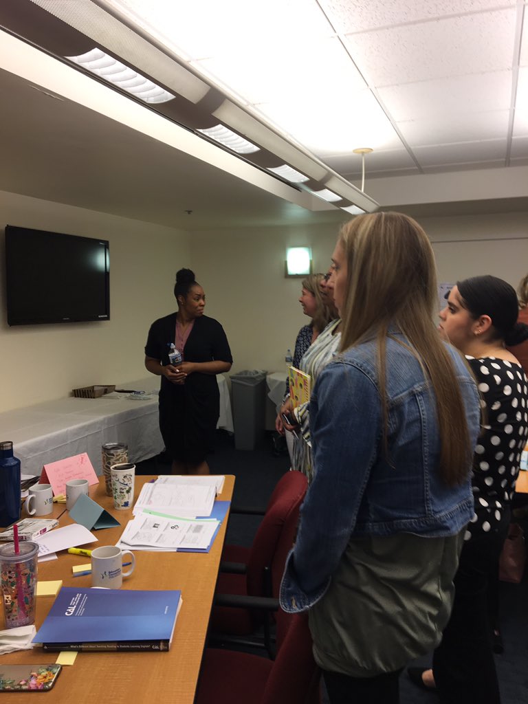 MBMColon's tweet photo. Teachers at CAL’s What’s Different About Teaching Reading to Students Learning English discuss how to best serve older students learning basic English language literacy. https://t.co/5T4JcKV5Lq