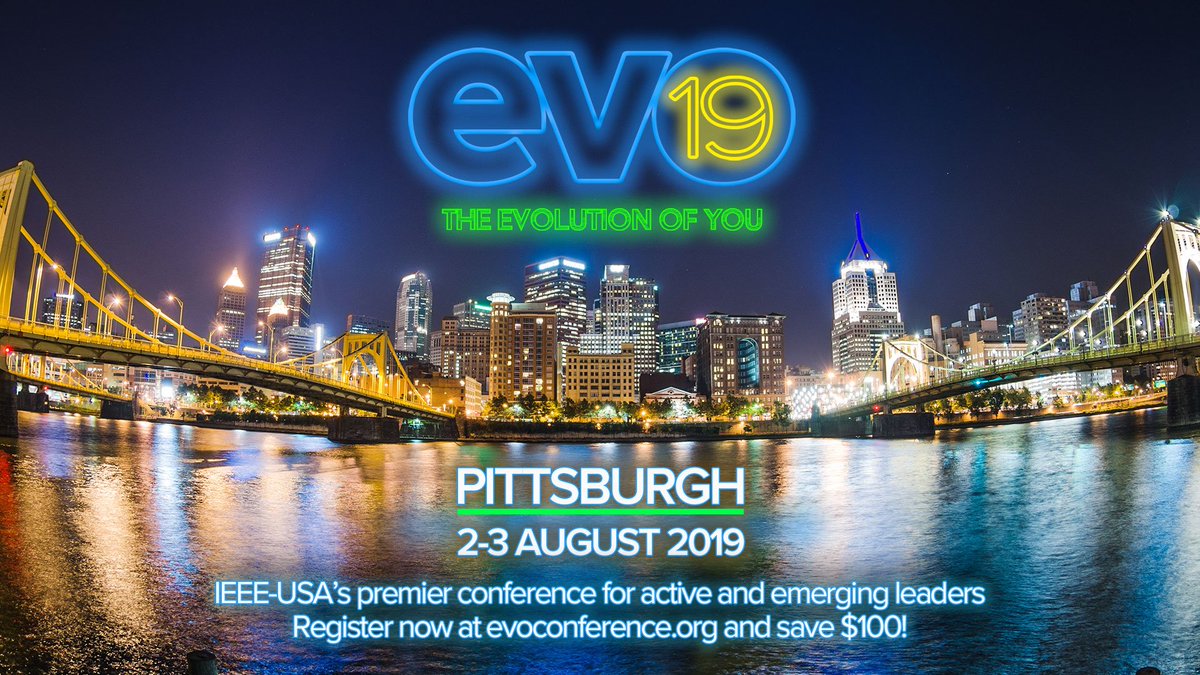evoIEEEUSA's tweet photo. Registration for our annual flagship conference #EVOconference is open! As the premier conference for active and emerging leaders, this is one you absolutely don't want to miss!

Follow us at @evoIEEEUSA and register now to receive $100 off registration!
https://t.co/EoEZHxT6cG https://t.co/D1ADizNYqX
