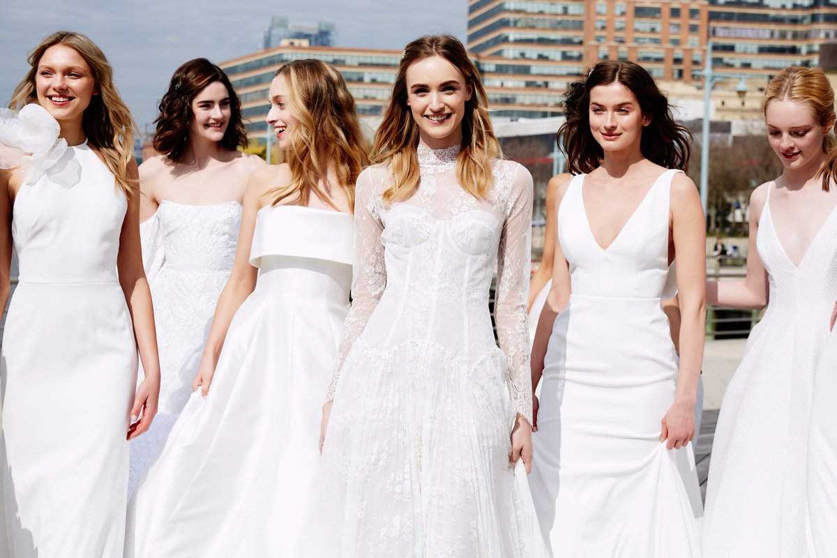 Our #lelarosebridal #spring2020 collection debuted yesterday in #nyc Here is your first look! #nyfwbridal