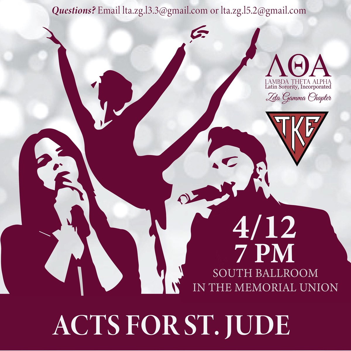 TKE_Epsilon's tweet photo. Tonight at 7 PM it’s showtime! 
Acts for St. Jude Starts today at 7 pm! All money raised at this event will be donated to St. Jude Children’s Hospital! https://t.co/snOVCpmcXq
