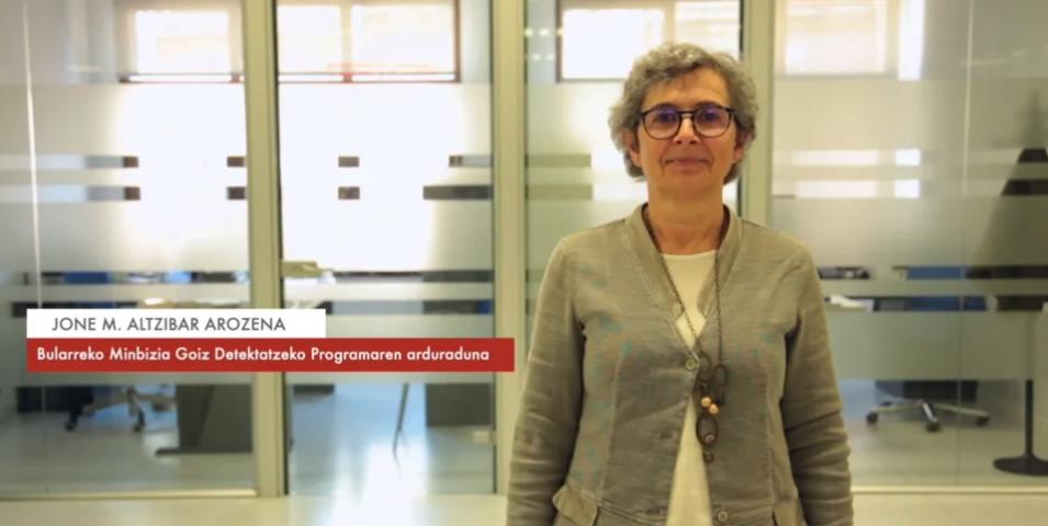 Jone M. Altzibar: “Diagnostiko goiztiarren erronka da arrisku-taldeei baheketa estrategia egokia eskaintzea” #Zientzialari (113) http://dlvr.it/R2gtbc