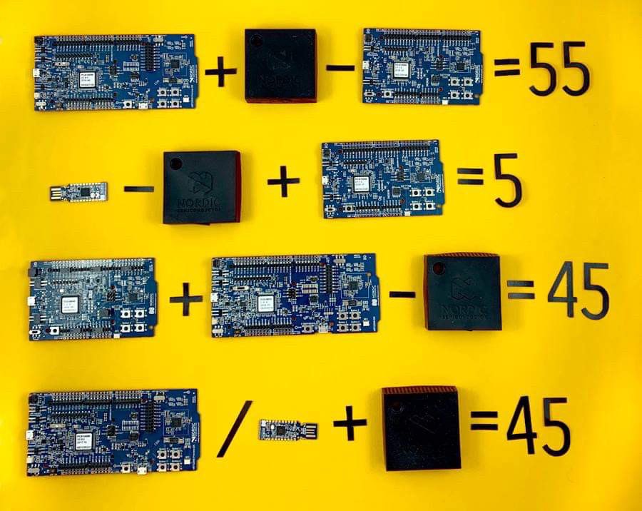 NordicTweets's tweet photo. Join our easter competition! Guess the values of #nRF52840 DK, #nRF52 DK, #Thingy52 and nRF52840 Dongle. Winner gets an egg filled with Nordic #tech and other goodies! 🐣 Drawn April 25 #NordicGift https://t.co/f8AEEq7YOl