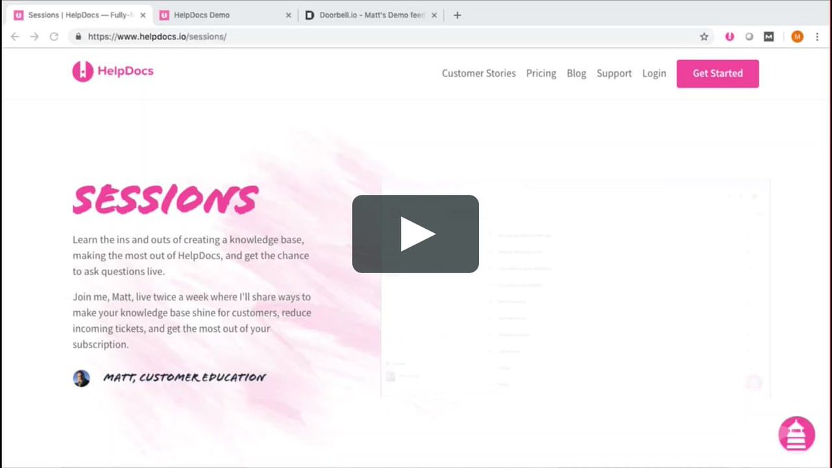 In case you missed it, here's one from the #Live Archive on the amazing team up we've done with <a href="/doorbell_io/">Doorbell</a>. buff.ly/2uIBE3E

Truly an amazing product, and we're super stoked to have such a close integration. For real, if you need better feedback, this is the tool! 🦄✨