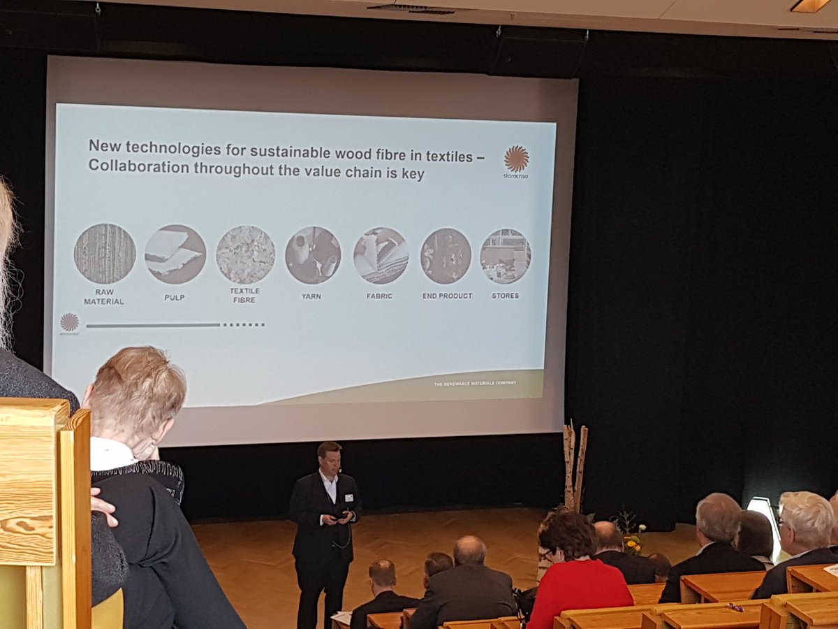 UusiPuu's tweet photo. Partneruudet avainasemassa että uudet #puupohjaiset tekstiilit saadaan markkinoille, painottaa Lauri Lehtonen @StoraEnsoBio #PIprof #PI105 #tekstiiliteollisuus #metsäteollisuus #biotalous #uusipuu https://t.co/eQ1FrUnxQa