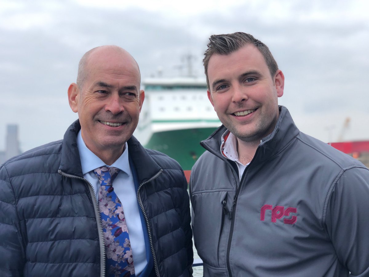 ⁦<a href="/CIWEM_NI/">CIWEM NI Branch</a>⁩ Kieran Madine ⁦<a href="/Jacopa_Limited/">Jacopa</a>⁩  with Daniel RPS Belfast exploring Dublin Ports Alexandra Basin Redevelopment Project as part of the Joint CIWEM NI/ROI Branch’s Field Trip