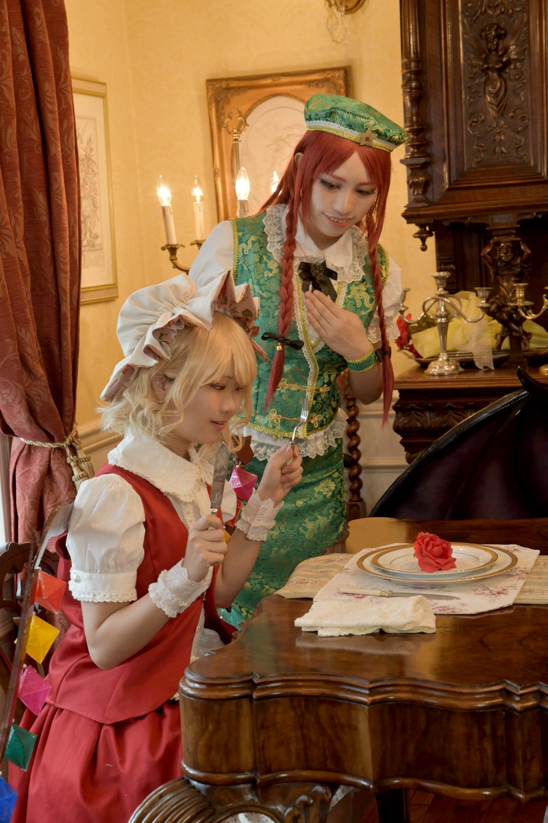 JflowerF's tweet photo. 【コスプレ / 東方Project】
フランさまといっしょ

+｡*ﾟ+｡｡+ﾟ*｡+ﾟ ﾟ+｡*ﾟ+
フランドール: ひすみ @hisumin_186 
photo: つとむ2nd @nex6_2nd　#0310東方アンティーク https://t.co/g6EcNyLTxP