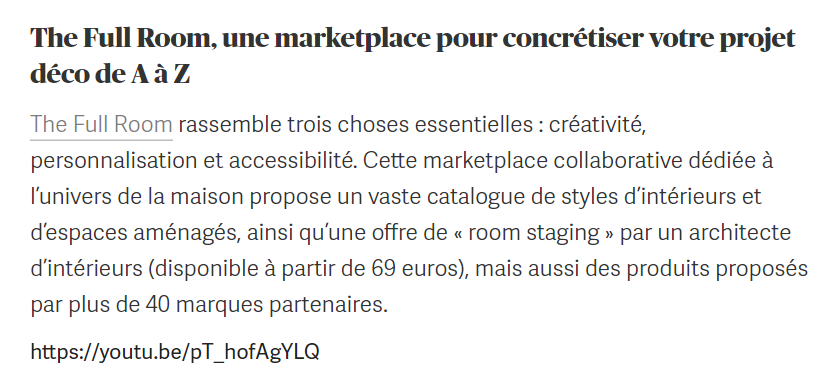 TheFullRoom's tweet photo. The Full Room fait partie de la sélection des starts-up de @bymaddyness ! https://t.co/I5K9Jy0nd5