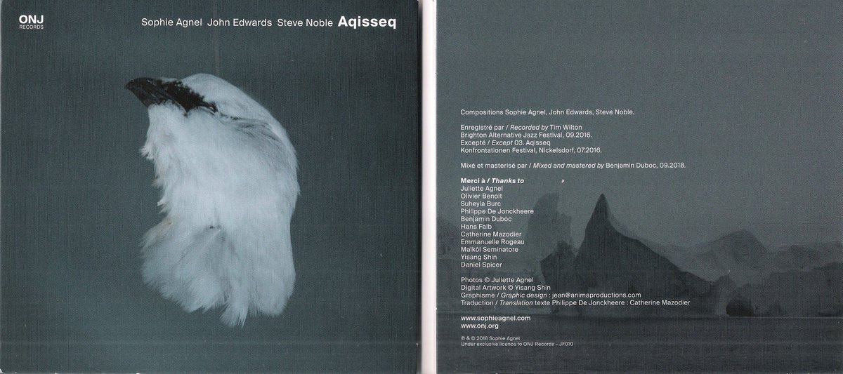 The new CD by Sophie Agnel, John Edwards and Steve Noble includes part of their spellbinding performance at Brighton Alternative Jazz Festival in 2016.