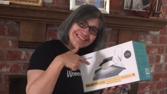 Thank you to <a href="/reliablecorp/">Reliable Corporation</a> for donating an iron as a prize for us to award to one of our coordinators. Having a GREAT iron is a game changer for the finishing details of our work!  Sheila, our Houston chapter coordinator was the lucky winner of our "surprise" contest! #thankyou