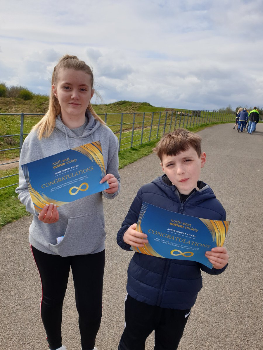 Carly_Pye's tweet photo. We did it!! 👏🏅 
The #walkforautism in aid of raising acceptance for #autism 
Aleesha even won guess how many coins to win the golden chocolate eggs 🙌 
https://t.co/fvAnUyNfOY
@NEAutismSociety
#autismawareness  #AutismAcceptance #northeastautismsociety https://t.co/HOph0QTbno