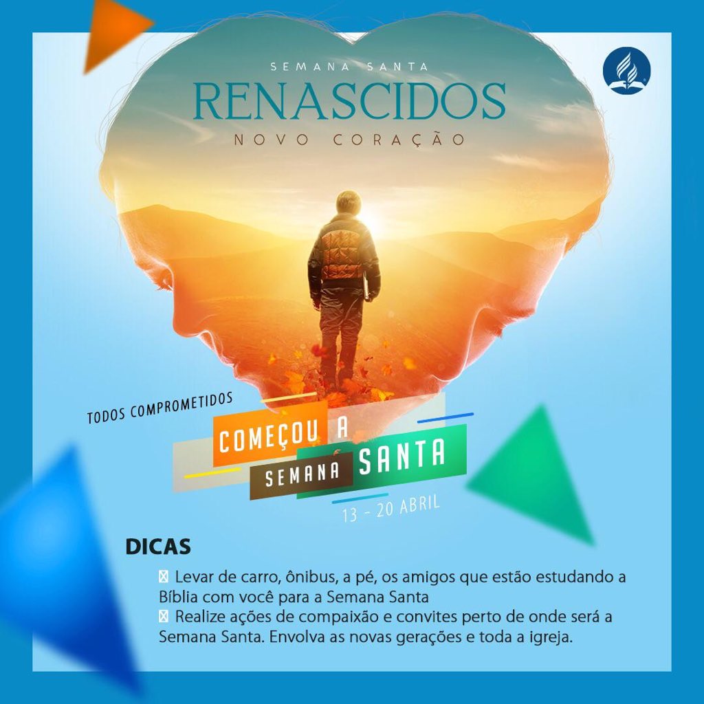 Participe da experiência de um renascimento, procure uma igreja mais perto de você a partir do dia 13 de abril.
#SemanaSanta - Renascidos | de 13 a 20 de Abril

Saiba mais: adv.st/semanasanta
Trailer: adv.st/serie-renascid…
Acesse: encontreumaigreja.com.br