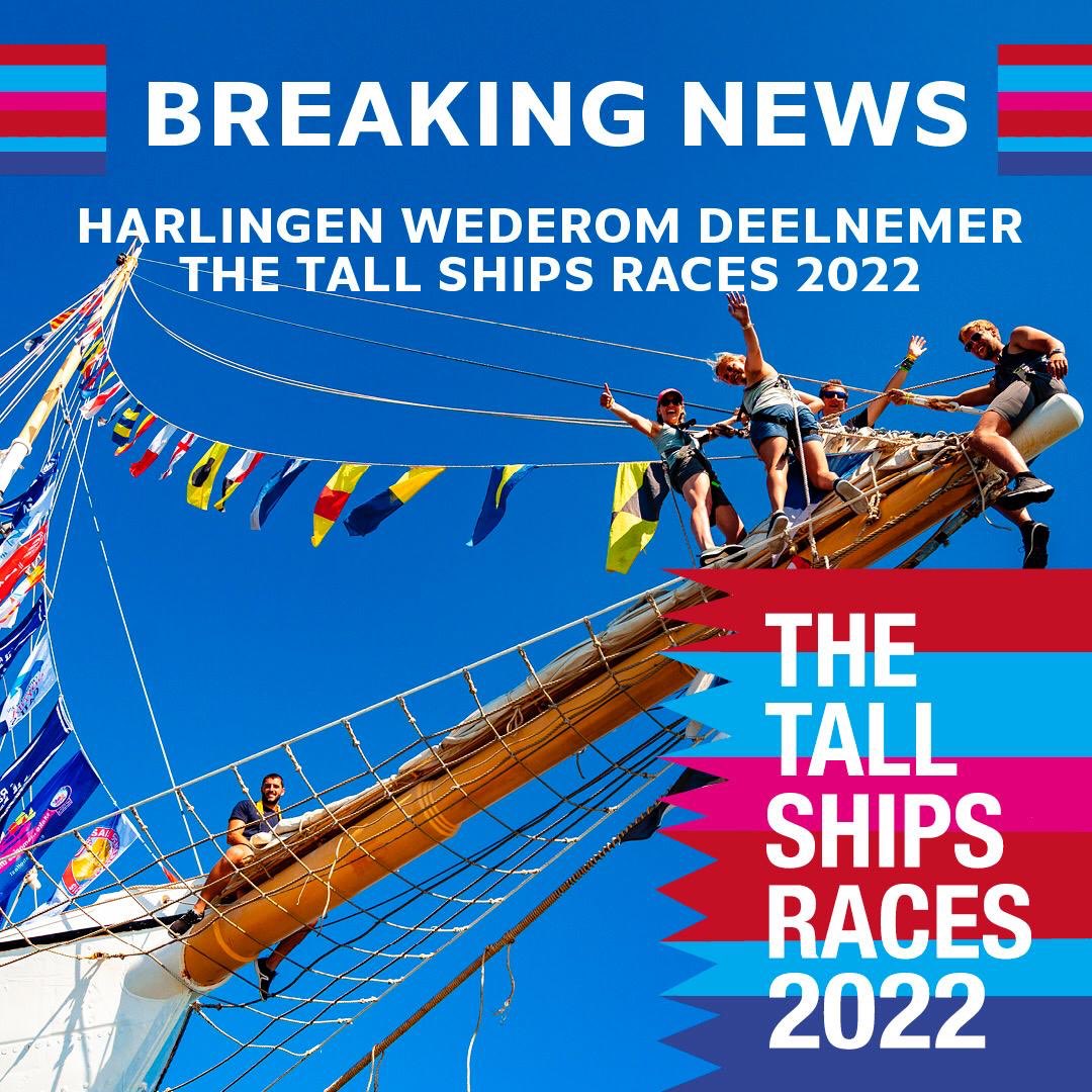 hacourant's tweet photo. Harlingen wederom deelnemer The Tall Ship Races 2022 https://t.co/wuuHEIl2cd