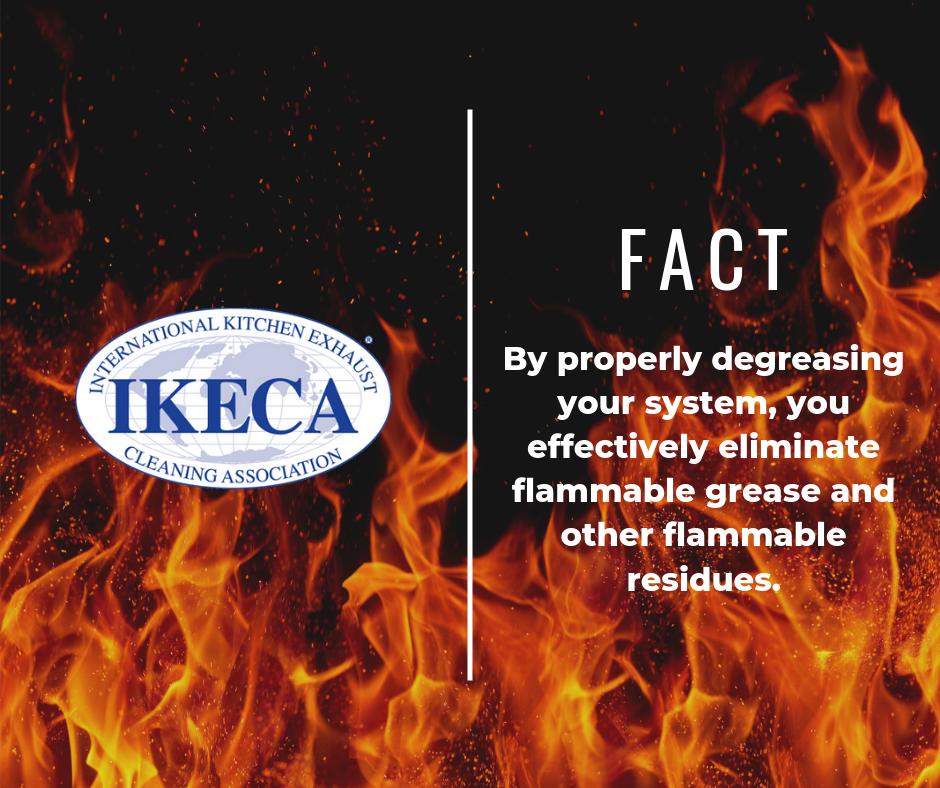 IKECAinfo's tweet photo. Fact: By properly degreasing your system, you effectively eliminate flammable grease and other flammable residues. Please RT to raise awareness! https://t.co/WVcgQfp1Tt #fact #fire #firedamage #firesafety #fireandsecurity #fireprotectionmatters #fireprevention https://t.co/QDIXM42eKj
