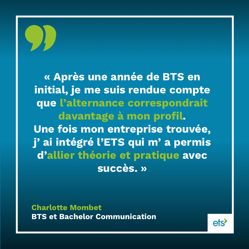 EtsEcole's tweet image. Pour nos étudiants l’#alternance représente une formidable opportunité de se former tout en acquérant une solide #expériencepro 
#TeamETS