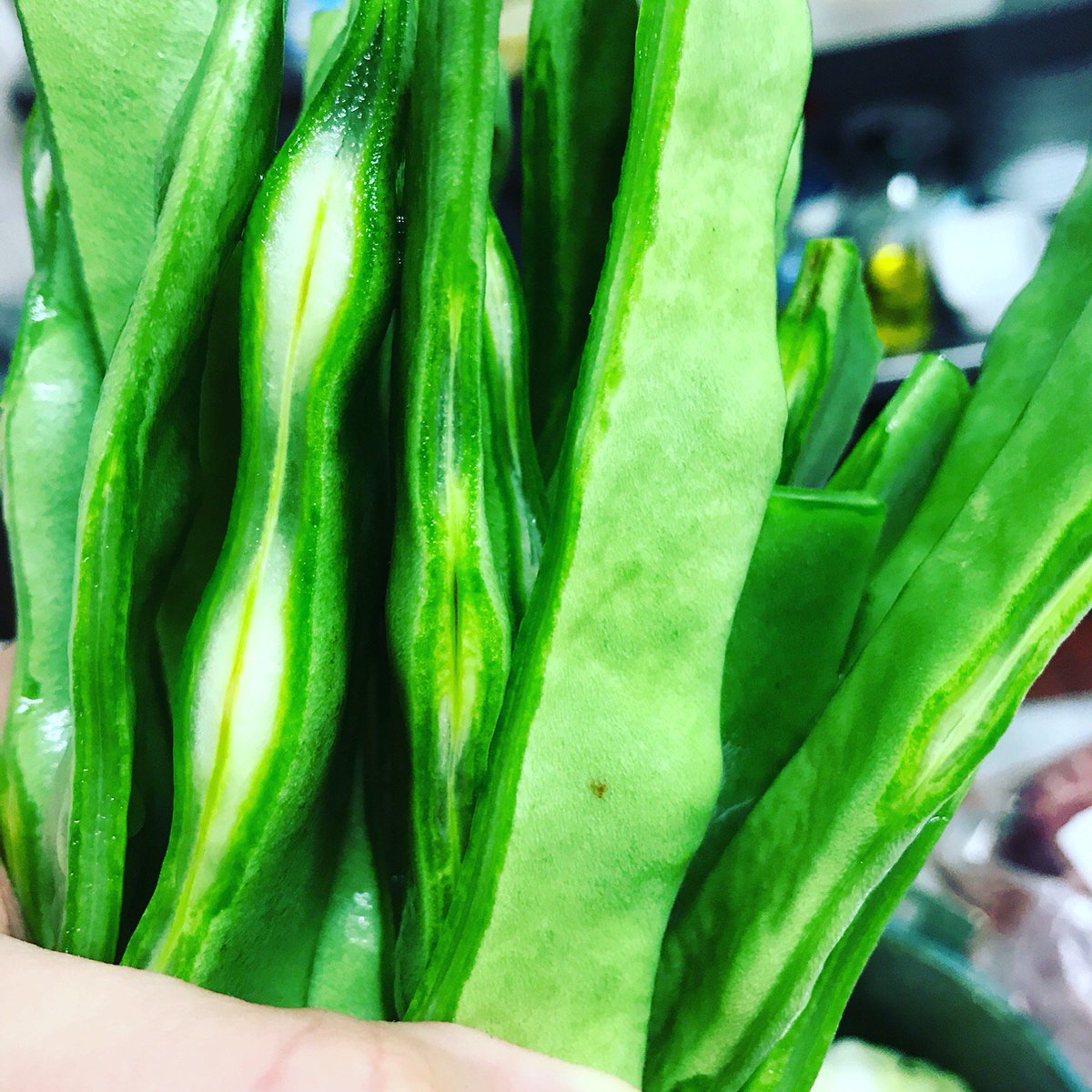 Judías verdes from Spain courtesy of our local friends Newington Green Fruit &amp; Vegetables🍎🥬
They offer an outstanding assortiment and quality and are among the best greengrocers in London #greengrocer #localbusiness #freshproduce #greenbeans #trangallán #eatlocal #restaurant