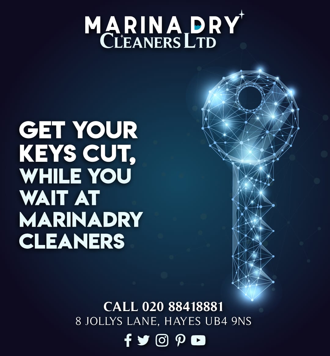 Get your keys cut, while you wait <a href="/marina_dry/">Marina Dry Cleaners Ltd</a> 
Call us on 020 8841 8881.

#dry #cleaner #super #wash #clothes #drycleaning #thelaundryqueen #drycleaners #fresh #clean #cleanlaundry #dryclean #womanpreneur #laundry #UK #UnitedKingdom