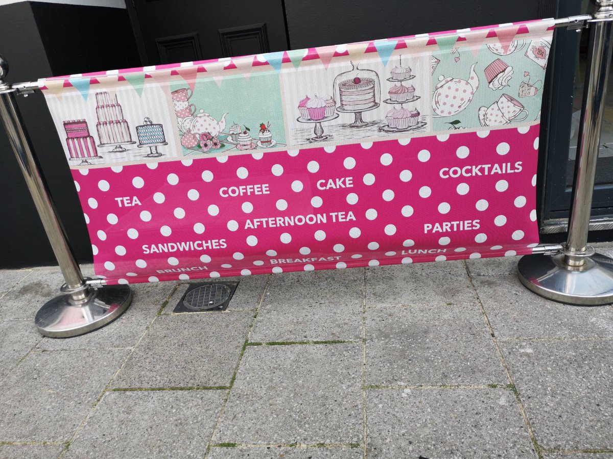 SOCAKEofficial's tweet photo. We've got our cafe barriers ready, no one will be able to walk past without noticing us with these #SoCake #ShopLocal #SupportLocalBusinesses #tearooms https://t.co/u4vVV1nix0