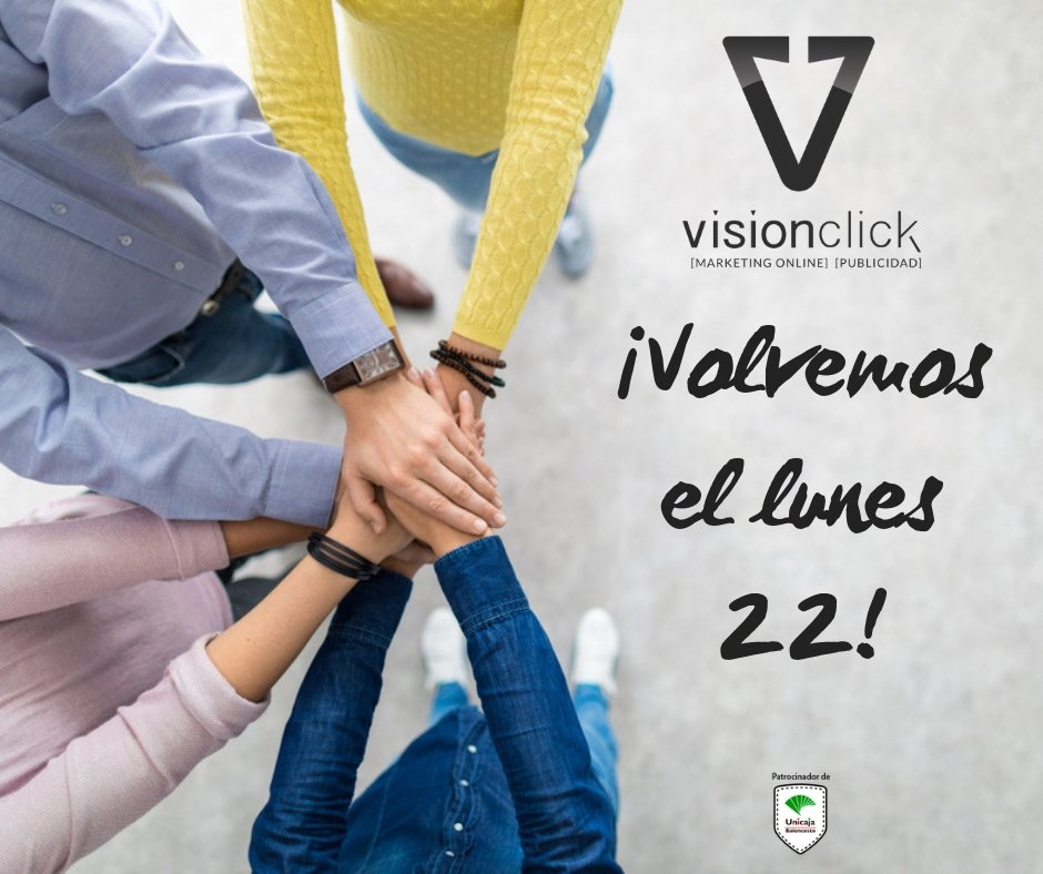 VisionClickes's tweet photo. ¡En #Visionclick cerramos en #SemanaSanta! Para cualquier urgencia puedes contactar con nosotros en el teléfono 📱 651 536 329 📱.
¡Volvemos el lunes 22! 👋👋👋👋
#PosicionamientoWeb
#MarketingOnline
#SemanaSantaMálaga https://t.co/rheyxhIcG7
